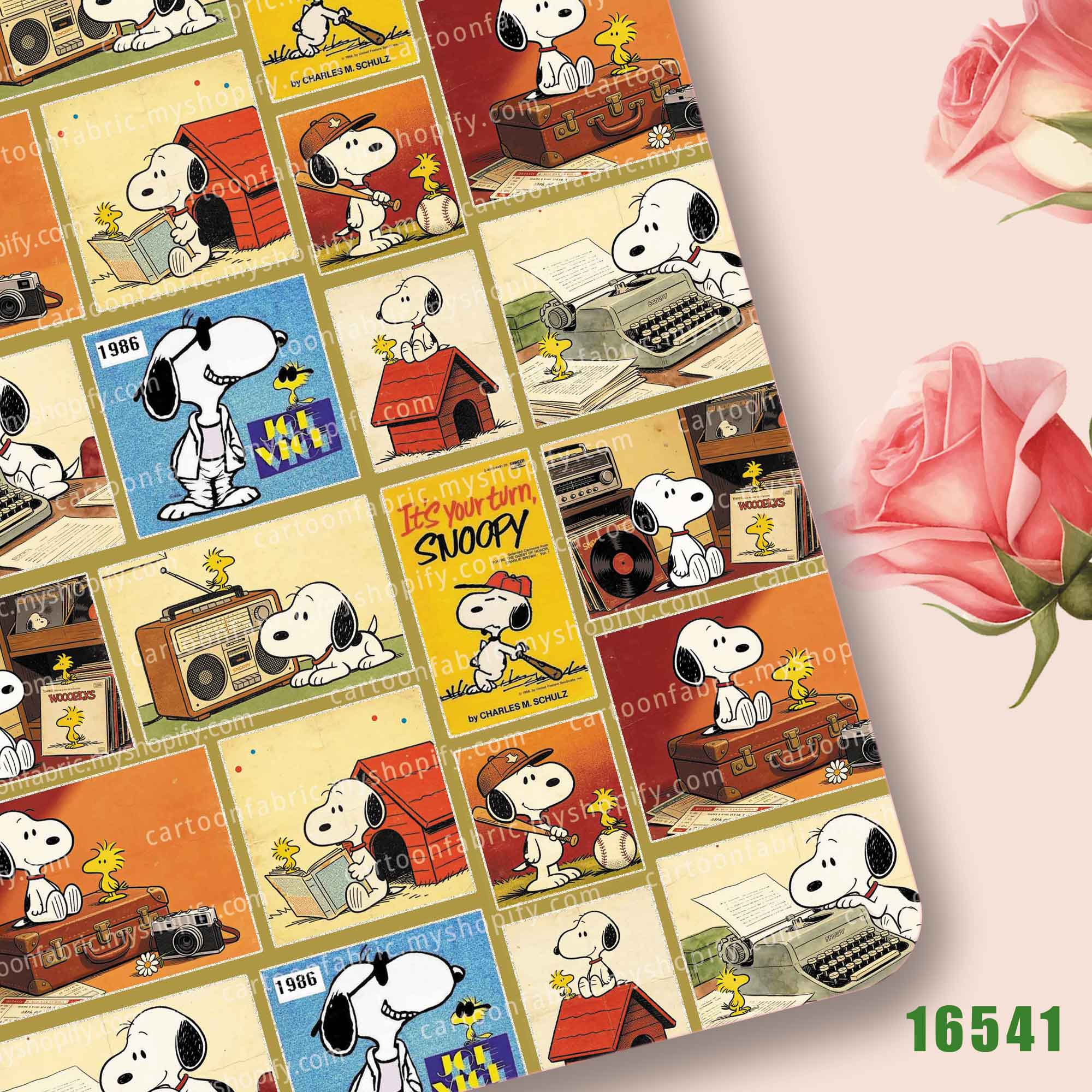 Home Bathroom Gadgets - Ткань TAKARA TOMY Snoopy 140x50 см