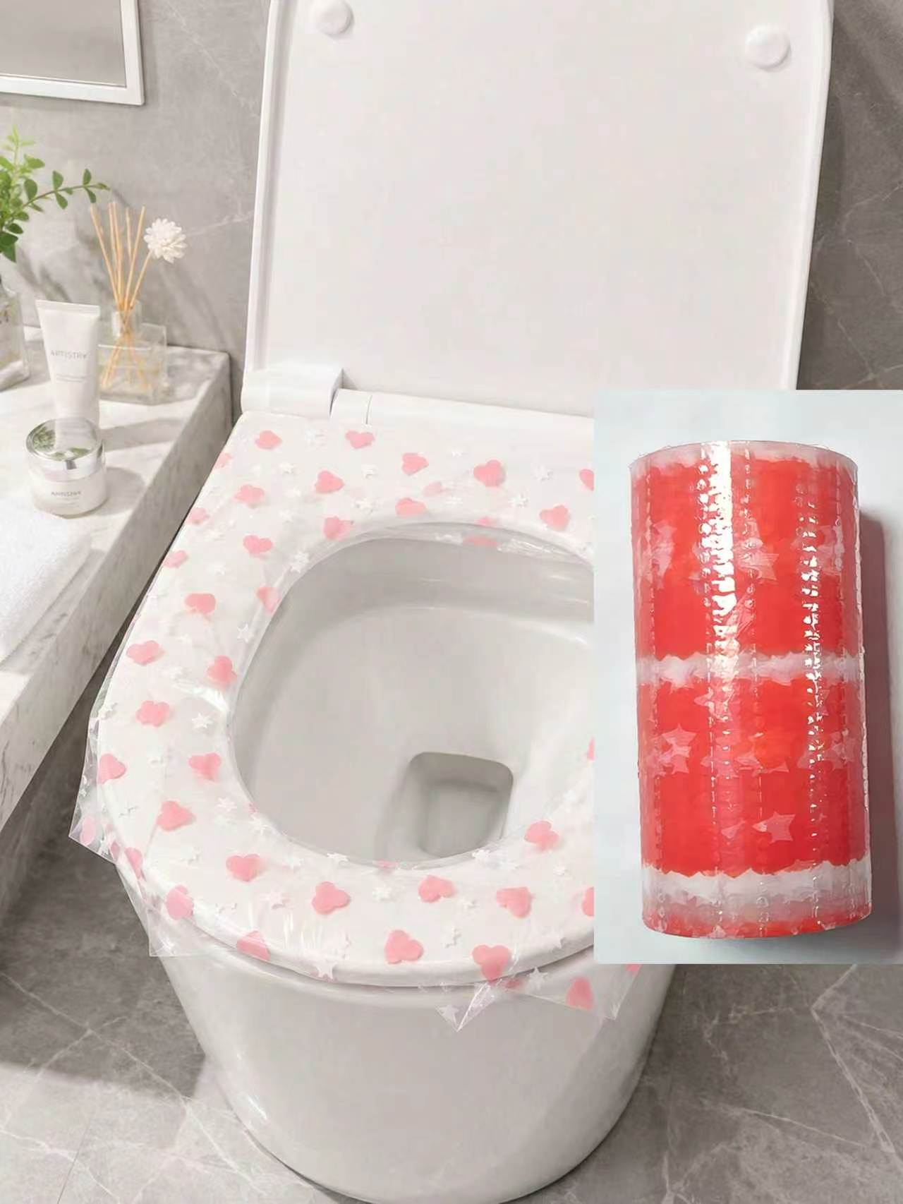 Home Bathroom Gadgets - 133 шт./рулон одноразовых накладок на унитаз,