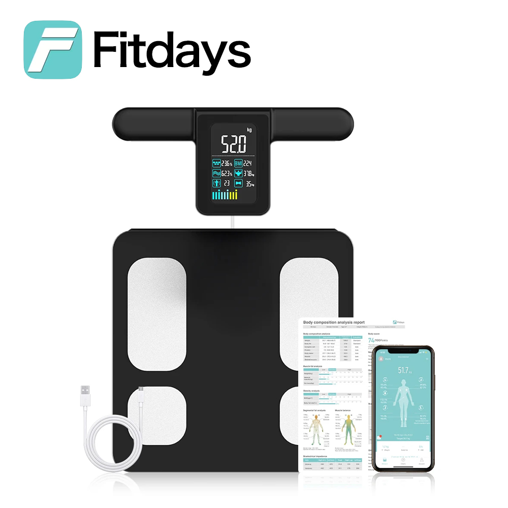 Home Bathroom Scales - Fitdays 8-электродные весы для жира в