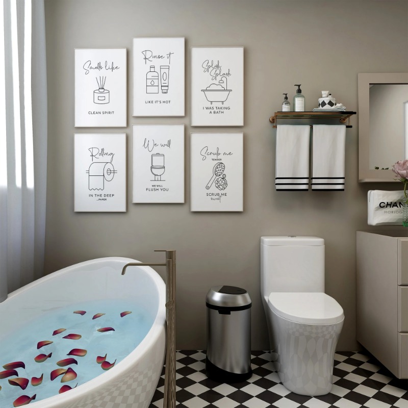 Забавные плакаты и принты с ци – обзор и цена Home Bathroom Quotes