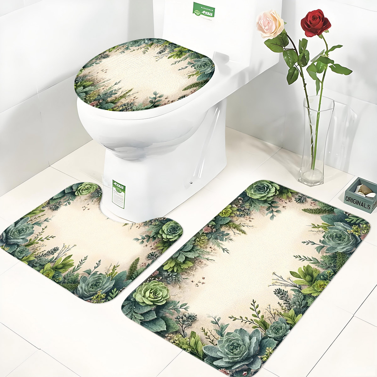 Ретро-набор для ванной комнаты – обзор и цена Zara Home Bathroom Rug