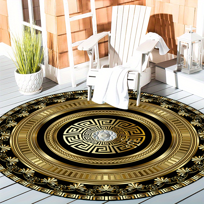 Круглый ковер с узором «гречес – обзор и цена Home Bathroom Floor Mats