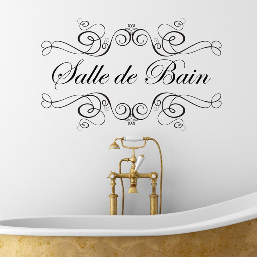 Наклейка на стену для ванной к – обзор и цена Home Bathroom Quotes